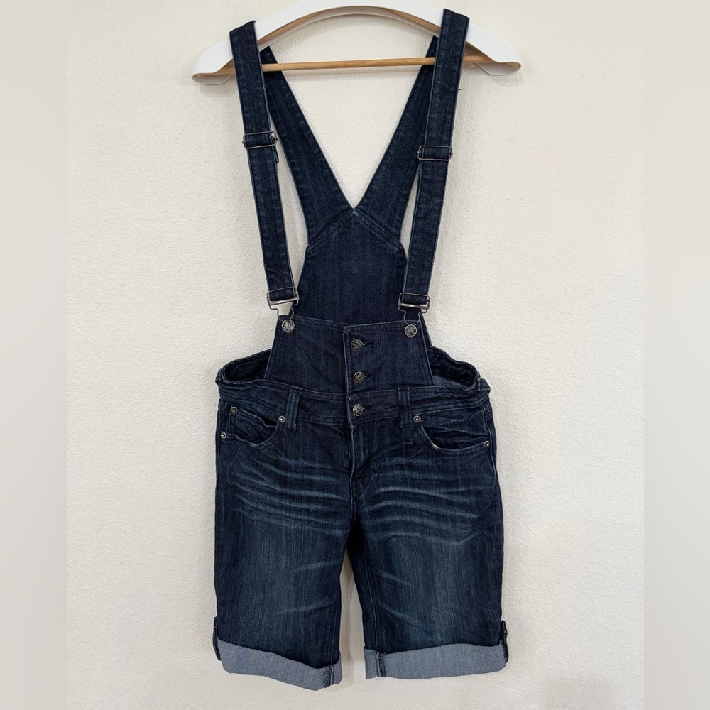 Dark Blue Denim Overalls J010